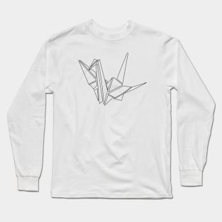 Origami crane bird Long Sleeve T-Shirt